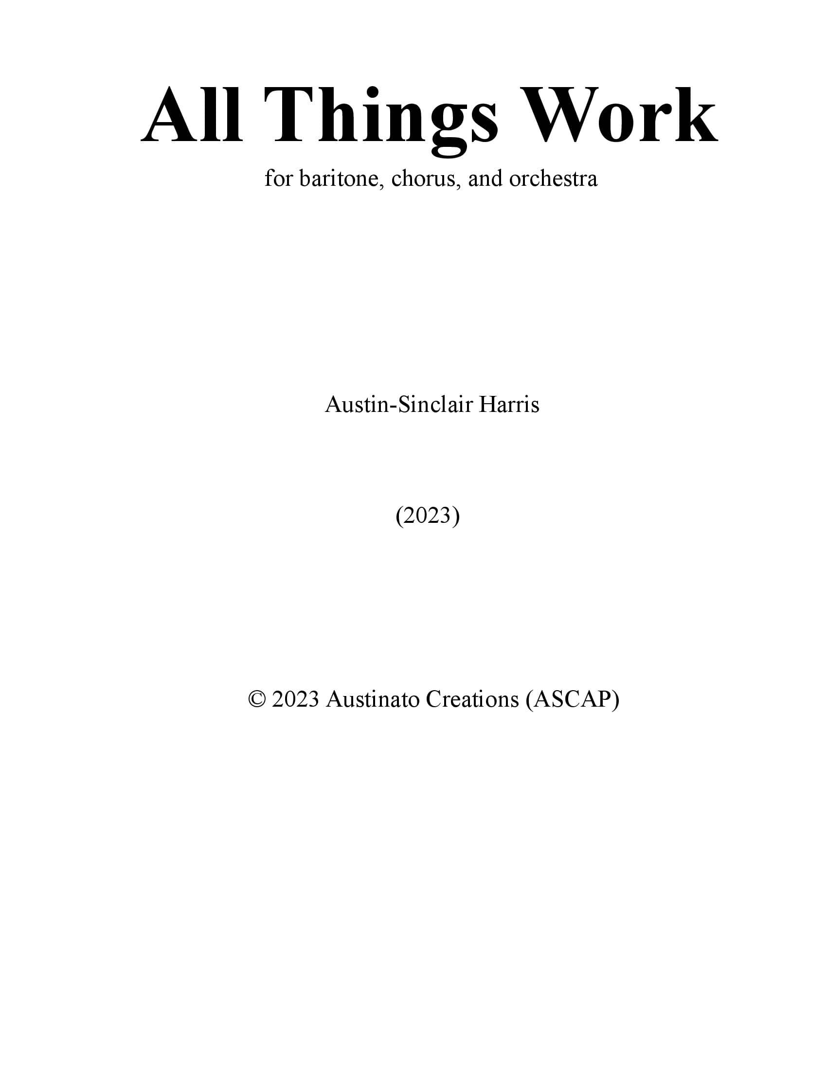 Thing Works Software All Things Work – Austin-Sinclair Harris